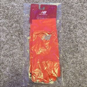 New Balance Vibrant Pink/ Orange Athletic Gloves